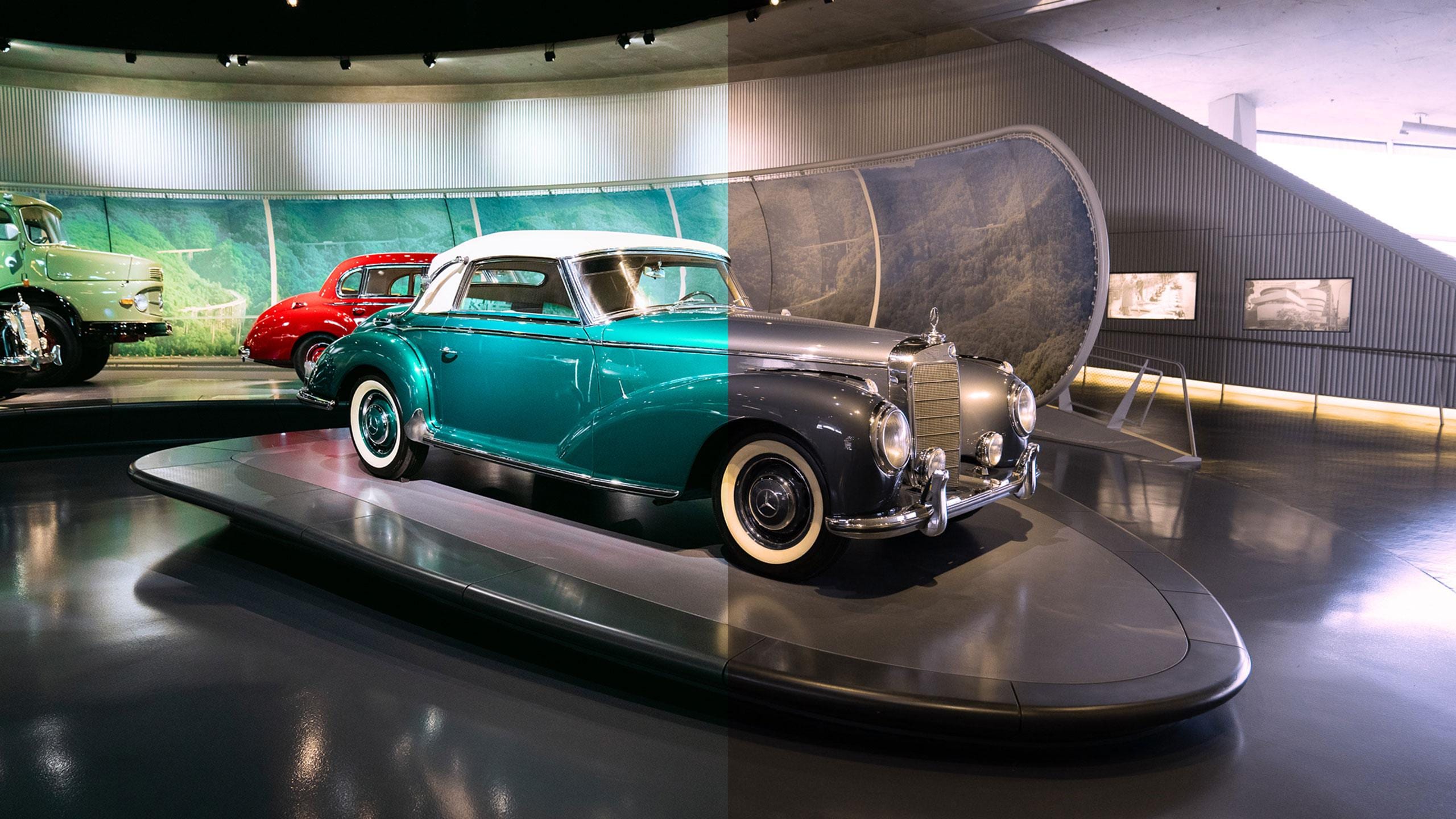 Experience the Mercedes-Benz Museum with special glasses for