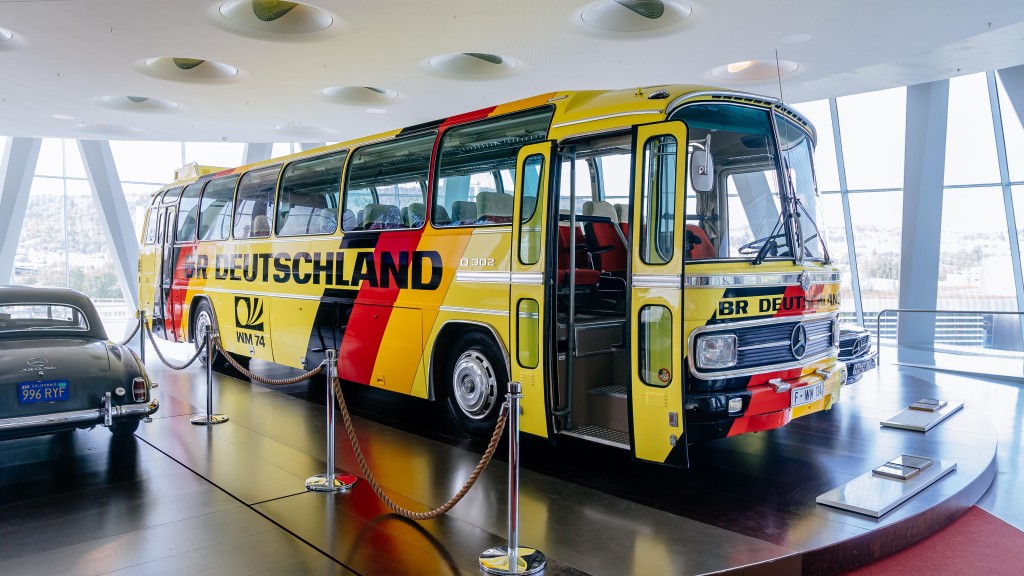 The Mercedes-Benz O 302 coach from the 1974 Football World Cup
