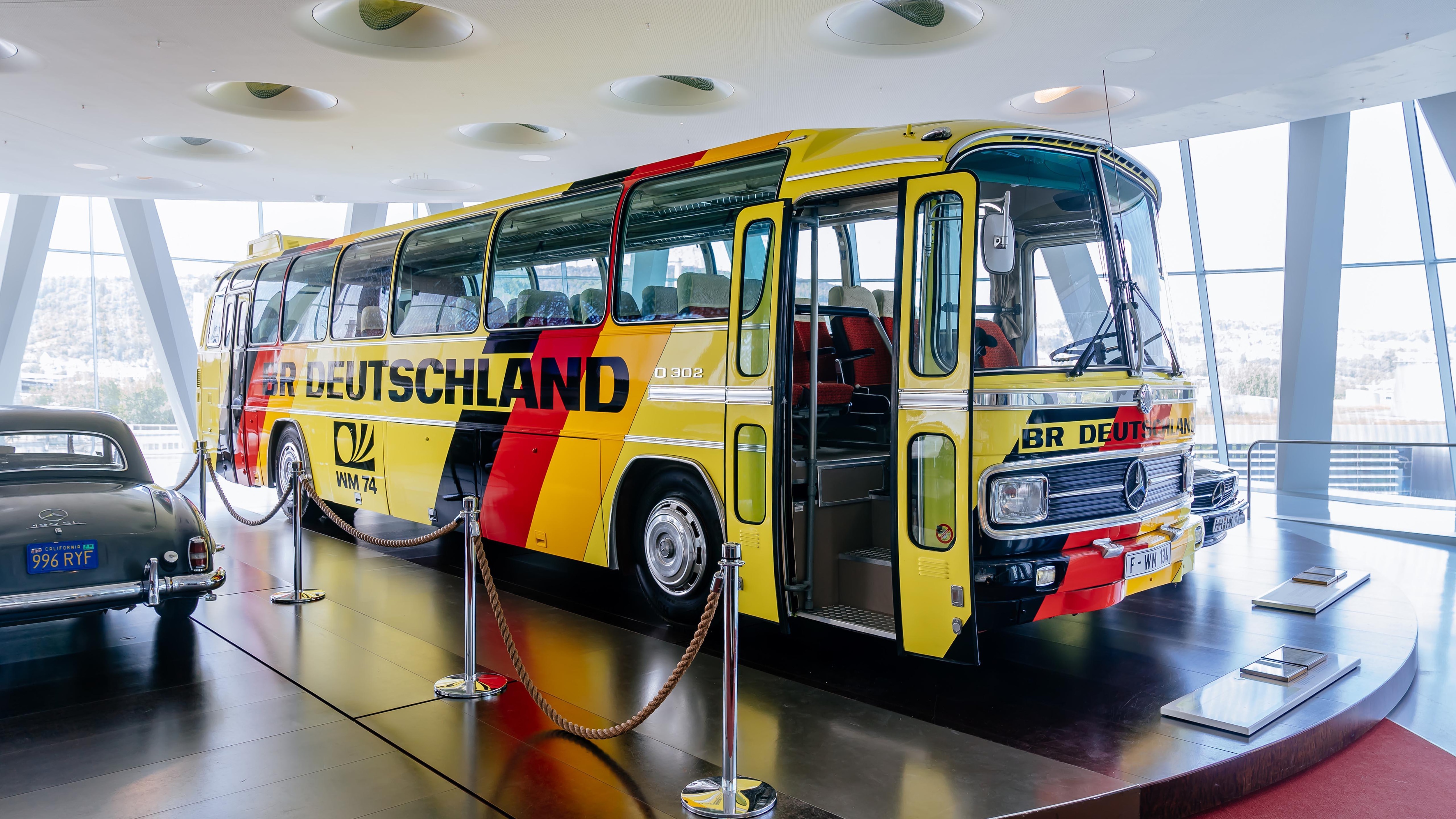 The Mercedes-Benz O 302 coach from the 1974 Football World Cup