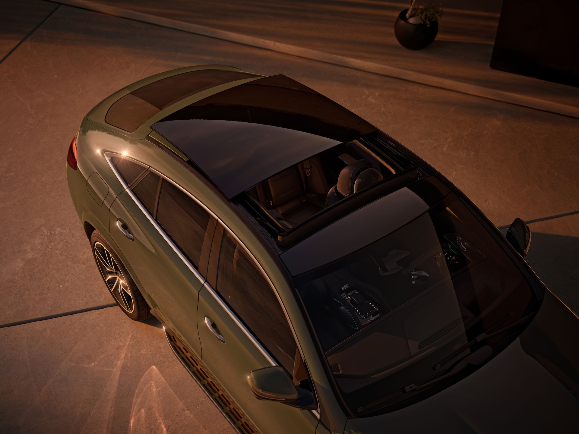 2026 Mercedes-Benz GLE Coupe exterior with panoramic sliding roof