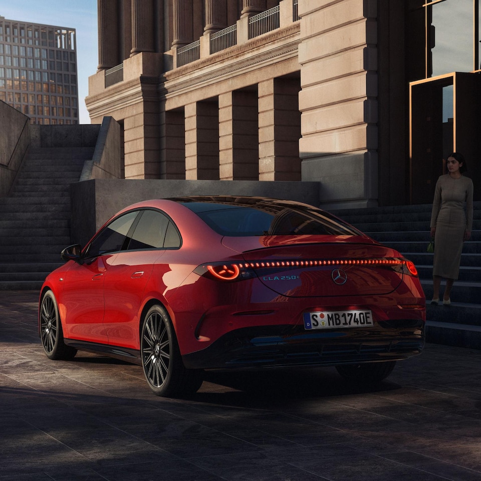 Mercedes-Benz CLA aerodynamic silhouette designed for efficiency
