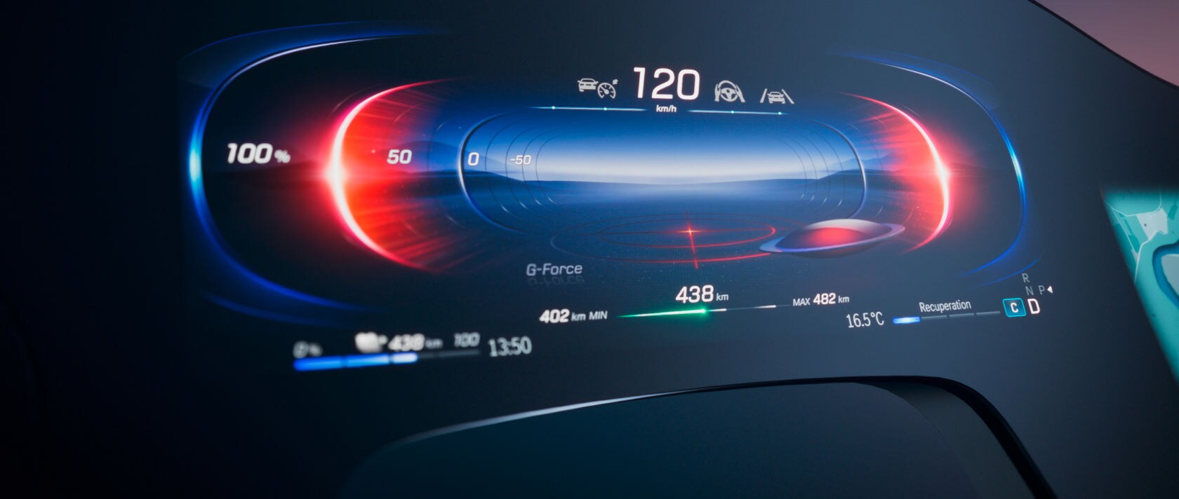 Mercedes Benz EQS with unique MBUX Hyperscreen
